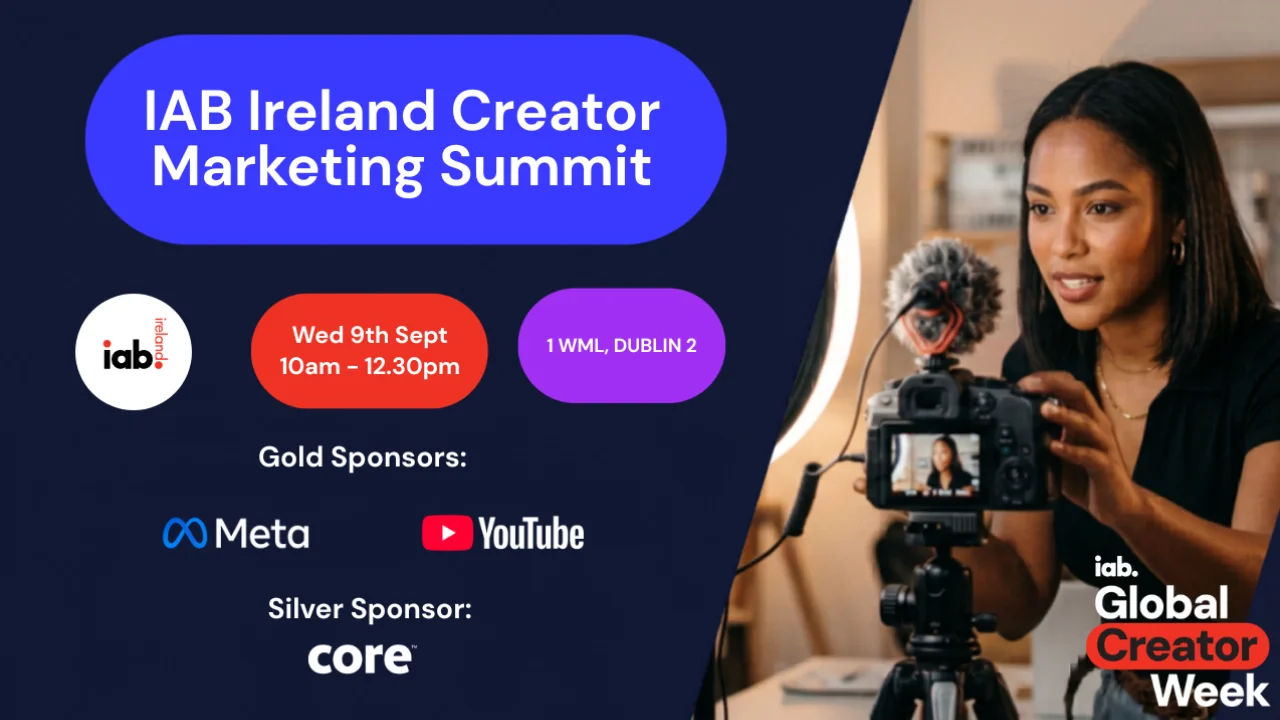 IAB Ireland Creator Marketing Summit banner image